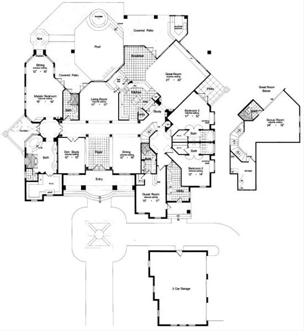 European Floor Plan - Main Floor Plan #417-437