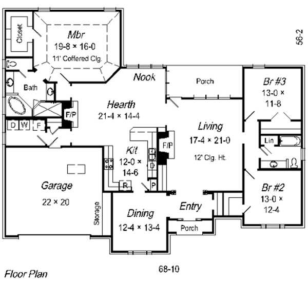 European Floor Plan - Main Floor Plan #329-251