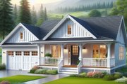 Cottage Style House Plan - 2 Beds 1 Baths 815 Sq/Ft Plan #515-12 