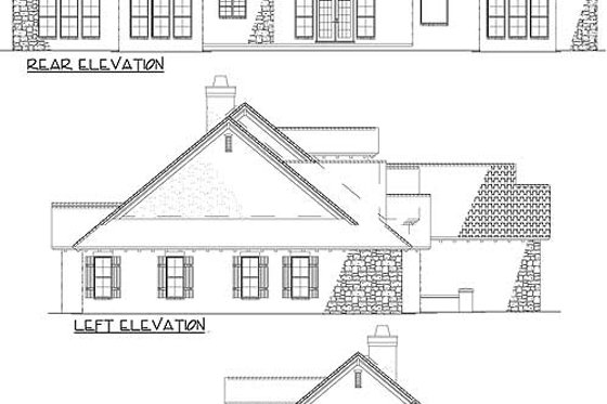 rear and side elevations - plan 17-207