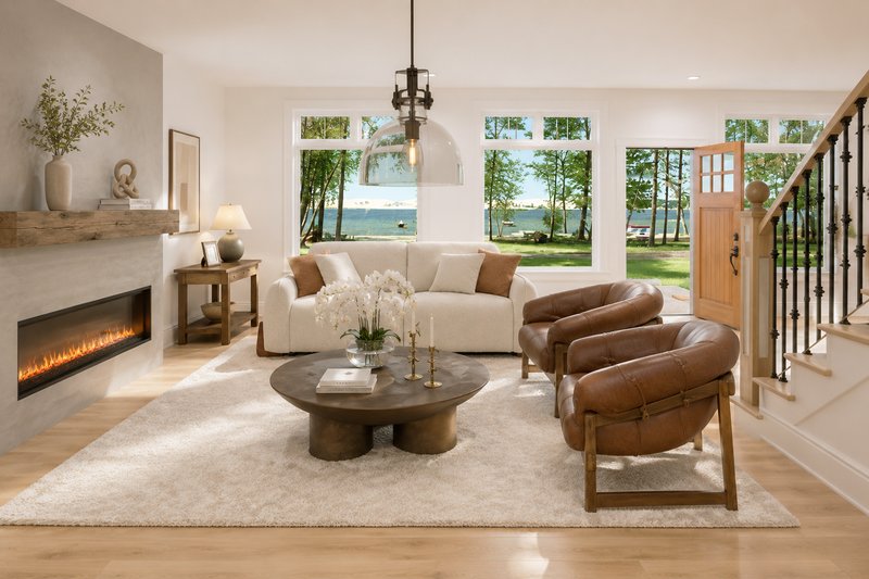 Home Plan - Interior - Family Room for Craftsman House Plan #928-90 - 3 bed, 2 bath