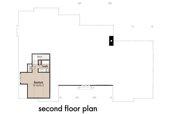 Floor Plan - Upper Floor for Farmhouse House Plan #120-271 - 4 bed, 3.5 bath