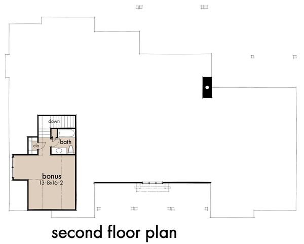 Farmhouse Floor Plan - Upper Floor Plan #120-271