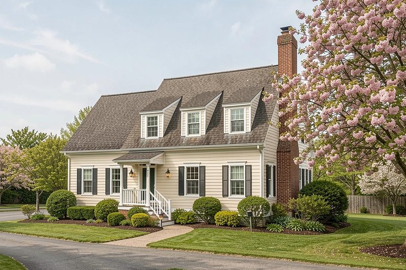 Dream House Plan - Photo 2 for Colonial House Plan #137-215 - 3 bed, 2 bath