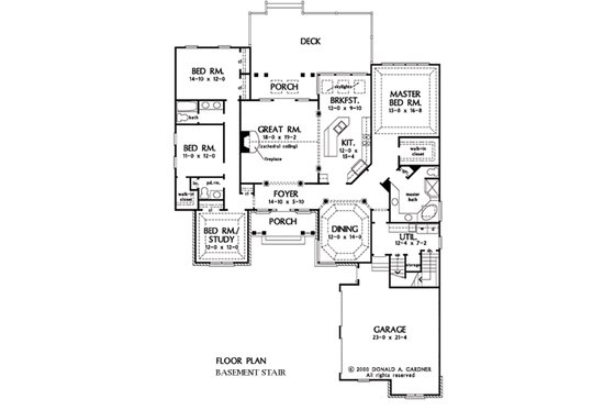 With Basement Stair Location
