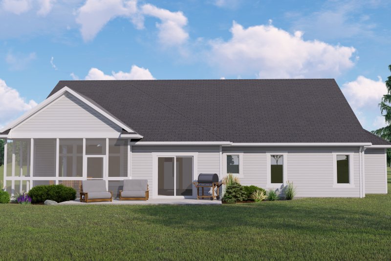 House Plan Design - Exterior - Rear Elevation for Barndominium House Plan #1064-152 - 3 bed, 2 bath