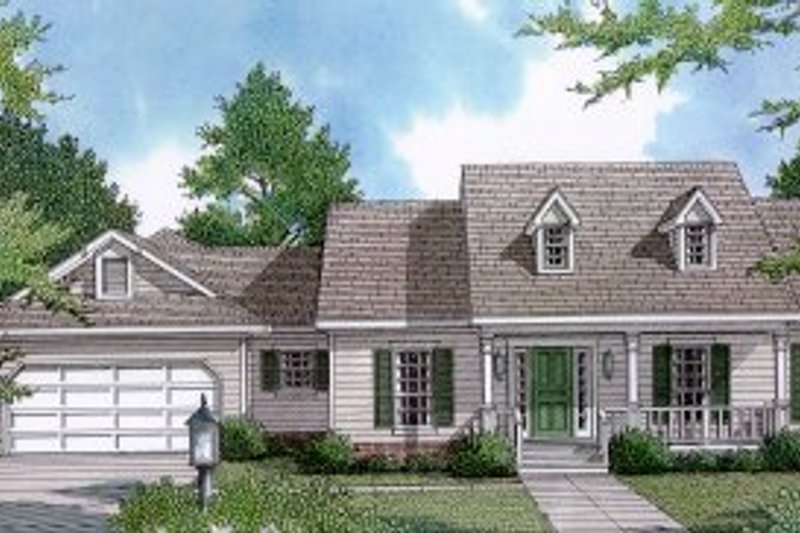 Home Plan - Country Exterior - Front Elevation Plan #14-110