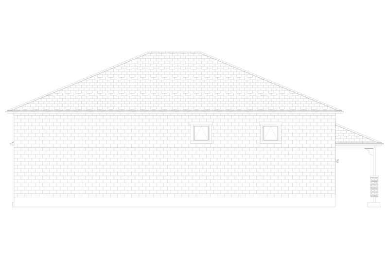 House Design - Exterior - Other Elevation 2 for Traditional House Plan #1060-296, 1 bath