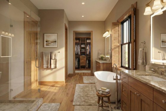 Interior - Master Bathroom for Farmhouse House Plan #120-297 - 4 bed, 3.5 bath