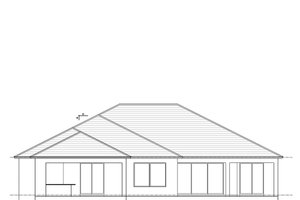 Exterior - Rear Elevation 1 for Contemporary House Plan #938-110 - 3 bed, 2.5 bath