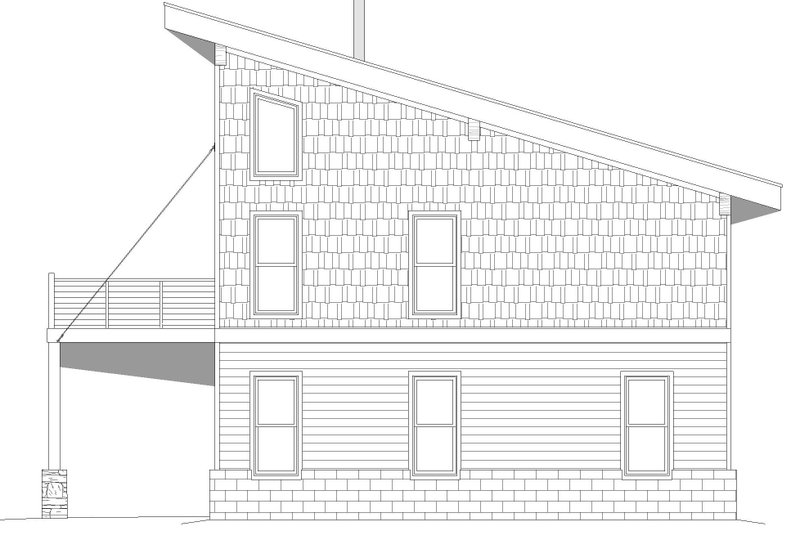 Home Plan - Exterior - Other Elevation 3 for Contemporary House Plan #932-904 - 3 bed, 2 bath
