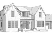 European Style House Plan - 4 Beds 3.5 Baths 3360 Sq/Ft Plan #1114-114 Exterior 