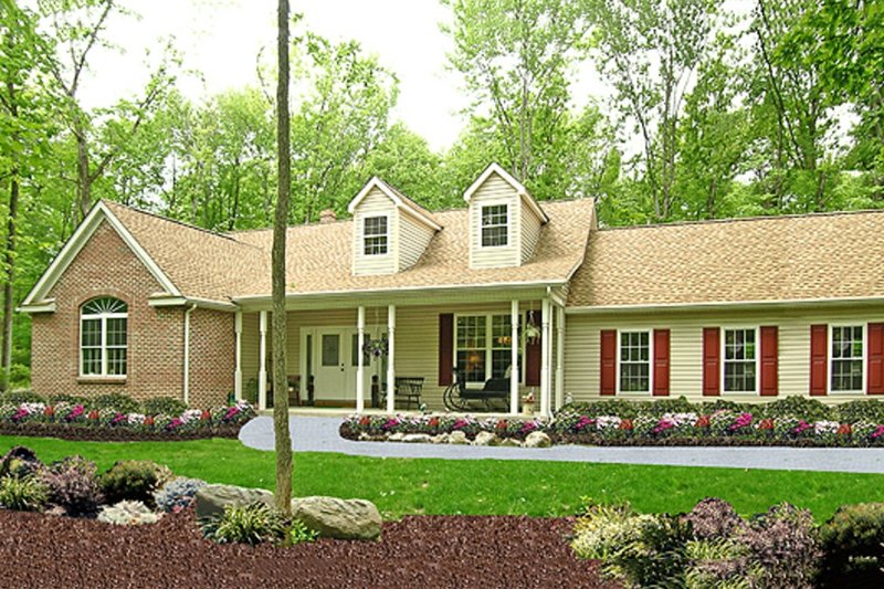 Country Style House Plan - 3 Beds 2 Baths 1783 Sq/Ft Plan #456-7