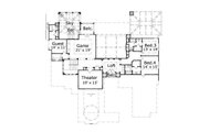 European Style House Plan - 5 Beds 5.5 Baths 6471 Sq/Ft Plan #411-460 