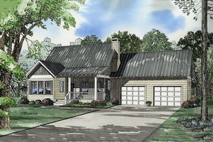 Country Exterior - Front Elevation Plan #17-522