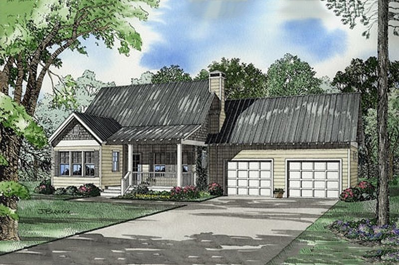 Home Plan - Country Exterior - Front Elevation Plan #17-522