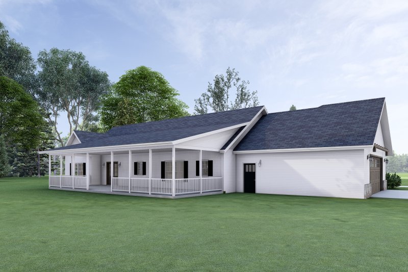 House Blueprint - Photo 7 for Farmhouse House Plan #1109-22 - 3 bed, 2 bath