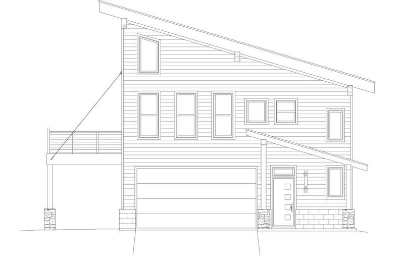 Home Plan - Exterior - Other Elevation 1 for Modern House Plan #932-422 - 3 bed, 2 bath