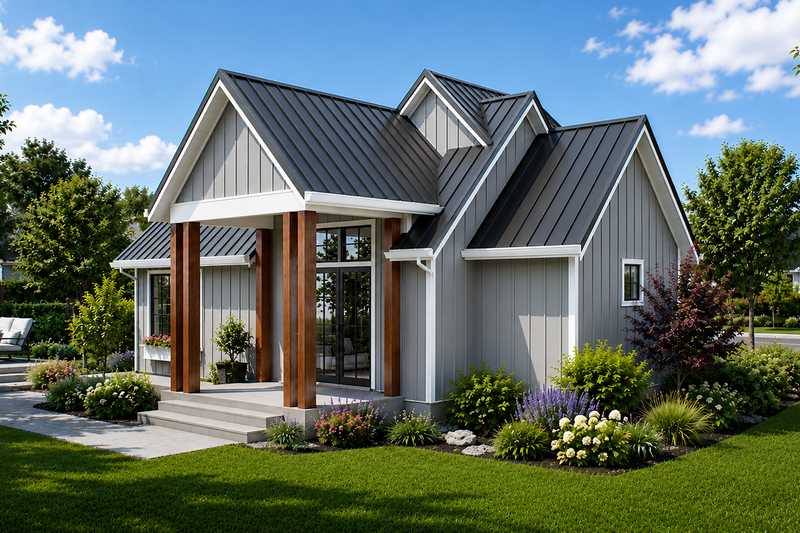 Home Plan - Exterior - Rear Elevation for Farmhouse House Plan #48-1230 - 1 bed, 1 bath