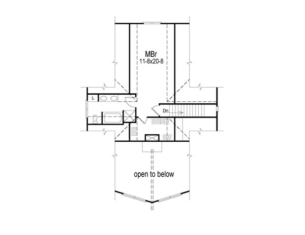 House Design - Modern Floor Plan - Upper Floor Plan #57-161