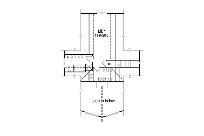 Home Plan - Floor Plan - Upper Floor for Modern House Plan #57-161 - 3 bed, 2 bath