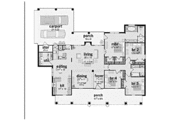Southern Style House Plan - 4 Beds 2 Baths 1840 Sq/Ft Plan #36-332 