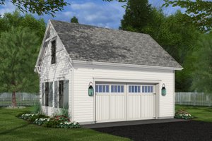 House Blueprint - Exterior - Front Elevation for Farmhouse House Plan #51-1576, 0 bath