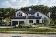 Craftsman Style House Plan - 3 Beds 3 Baths 2972 Sq/Ft Plan #515-23 Exterior 