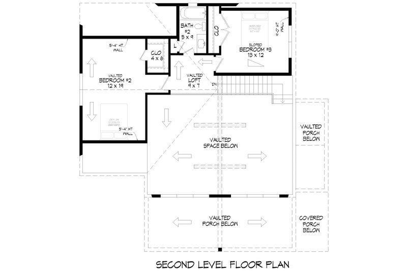 House Blueprint - Floor Plan - Upper Floor for Country House Plan #932-1181 - 3 bed, 2.5 bath