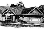 Traditional Style House Plan - 3 Beds 2 Baths 1538 Sq/Ft Plan #47-253 Exterior 