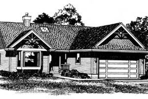 Traditional Exterior - Front Elevation Plan #47-253