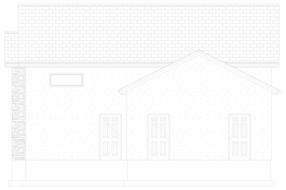 Exterior - Other Elevation 2 for Traditional House Plan #1060-112, 1 bath