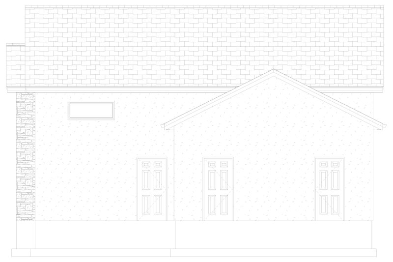 Architectural House Design - Exterior - Other Elevation 2 for Traditional House Plan #1060-112, 1 bath
