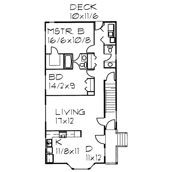 Traditional Floor Plan - Main Floor Plan #303-389