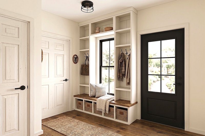 Architectural House Design - Interior - Entry for Country House Plan #1089-74 - 3 bed, 2 bath