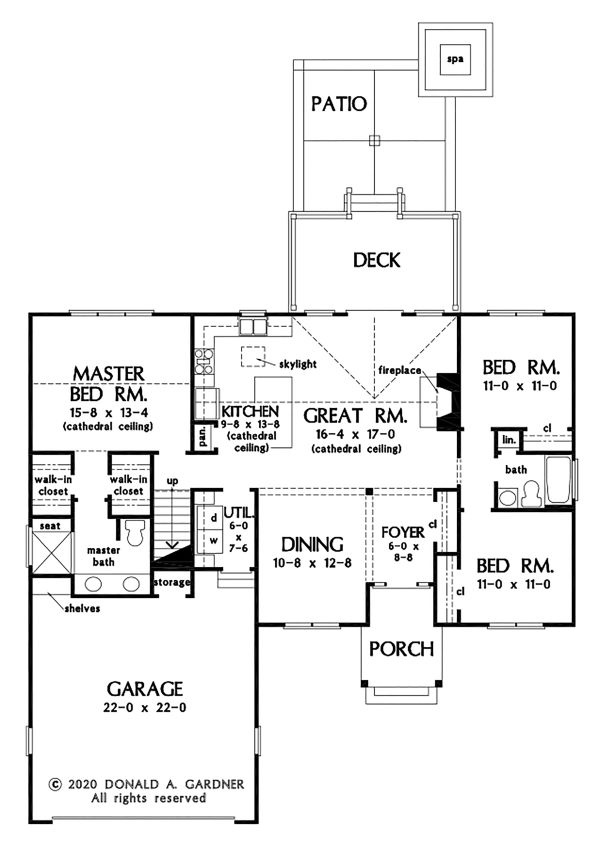 Farmhouse Floor Plan - Main Floor Plan #929-1106