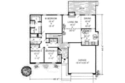 Ranch Style House Plan - 3 Beds 2 Baths 1500 Sq/Ft Plan #312-260 Floor 