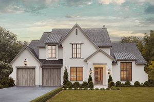 European Exterior - Front Elevation Plan #1114-1