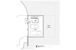 Floor Plan - Lower Floor for Craftsman House Plan #902-1 - 2 bed, 2 bath