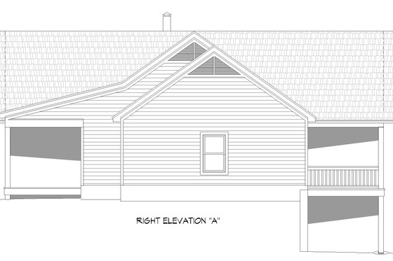 Exterior - Other Elevation 1 for Country House Plan #932-605 - 3 bed, 3 bath