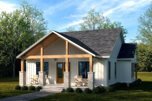 Southern Exterior - Front Elevation Plan #430-325