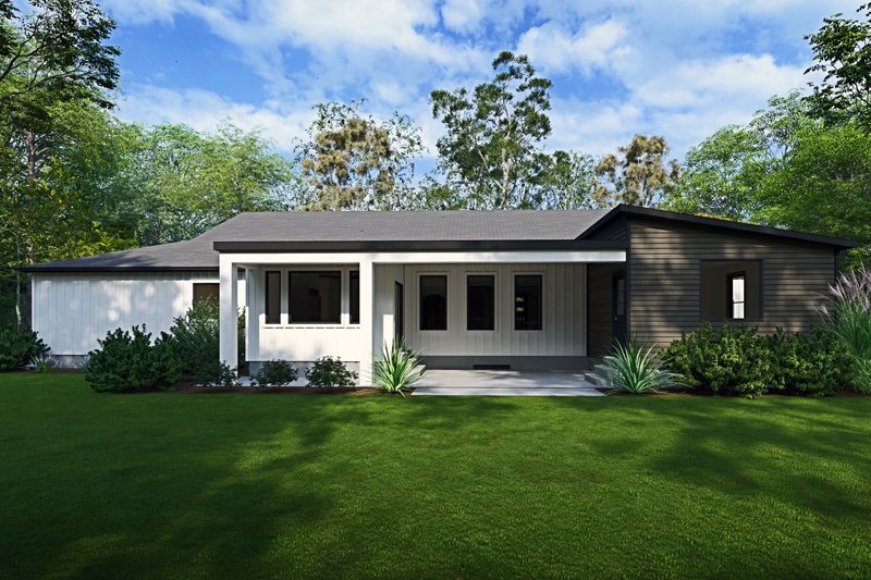 Home Plan - Exterior - Rear Elevation for Craftsman House Plan #1111-43 - 4 bed, 3.5 bath