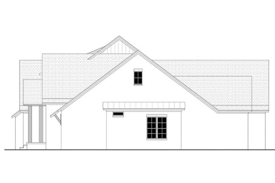 Exterior - Other Elevation 1 for Country House Plan #430-268 - 5 bed, 3.5 bath