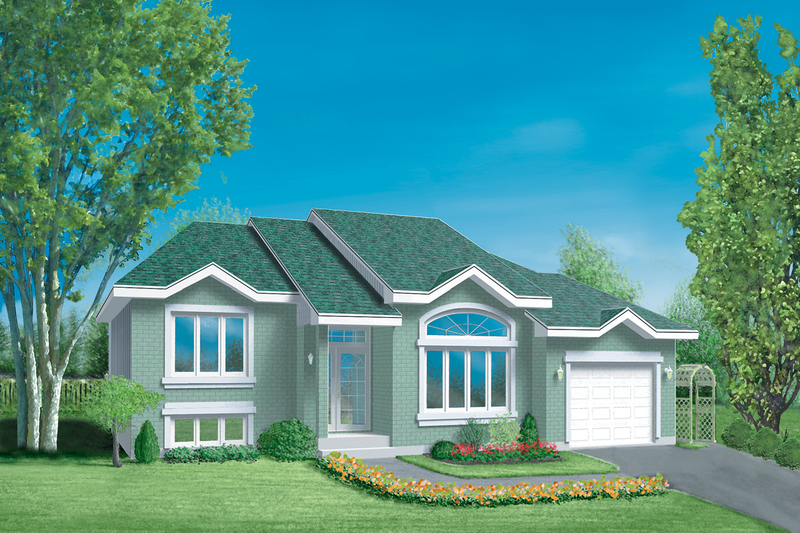 Architectural House Design - Traditional Exterior - Front Elevation Plan #25-1075