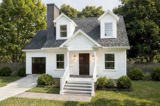 Exterior - Front Elevation 3 for Cottage House Plan #79-148 - 3 bed, 2 bath