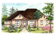 Mediterranean Style House Plan - 5 Beds 2.5 Baths 2750 Sq/Ft Plan #80-172 