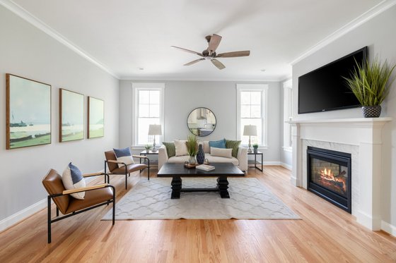 Interior - Family Room 1 for Craftsman House Plan #1080-31 - 5 bed, 4.5 bath