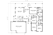 Mediterranean Style House Plan - 4 Beds 2.5 Baths 2604 Sq/Ft Plan #1-632 
