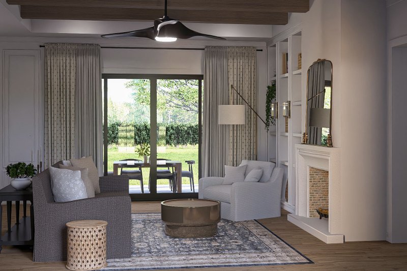 House Design - Interior - Family Room 3 for Modern House Plan #455-371 - 3 bed, 2.5 bath