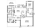 European Style House Plan - 3 Beds 3 Baths 2325 Sq/Ft Plan #84-606 